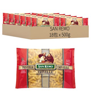 SAN REMO 大螺絲麵, 500g, 18包