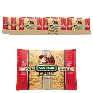 SAN REMO 大螺絲麵, 500g, 9包