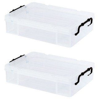 KEYWAY 聯府 耐久13型整理箱 5.9L, 透明色, 2個