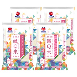 三好米 纖Q米, 低澱粉高纖維 增添飽足感, CNS 二等, 1.5kg, 4包