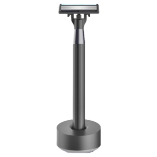 煥醒 手動刮鬍刀, 黑色, 5層折彎式刀片 +1層鬍鬚造型刀, H300-6