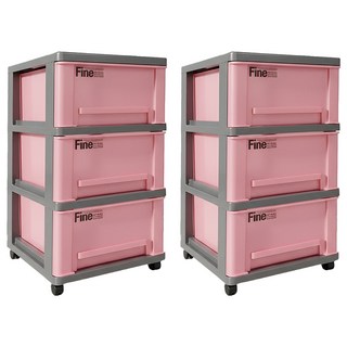 KEYWAY 聯府 FBI三層櫃 附輪 460 x 400 x 710mm 81L, 顏色隨機, 2個