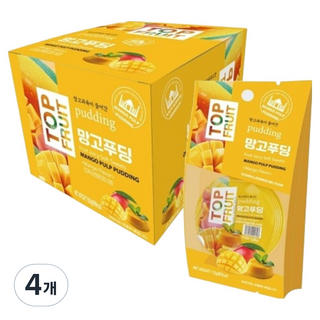 頂級水果布丁 芒果口味 8入, 4個, 920g