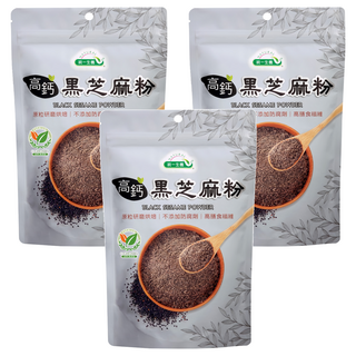 統一生機 高鈣黑芝麻粉, 300g, 3包