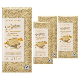 Whittaker's West Coast奶油焦糖白巧克力, 4塊, 100g