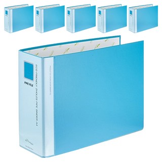 에코청운 에코파이프바인더 군 A4 9 x 7 cm 2공, 하늘, 6개