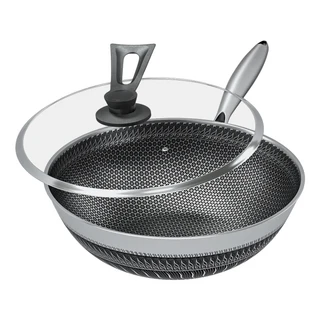 新升級316不鏽鋼健康炒鍋 34cm 含鍋蓋, 1組