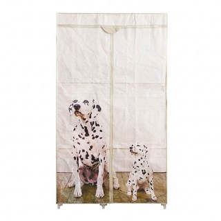 棉花田 旺旺簡易組裝防塵衣櫥 88x45x160cm, 大麥町 白色