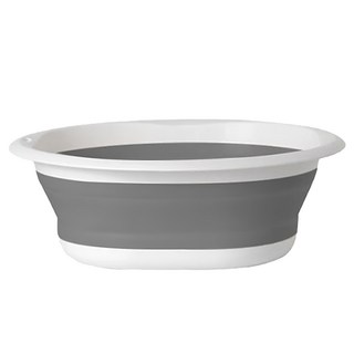 BangJiaShi 幫家適 折疊臉盆 小款, 灰色, 3個