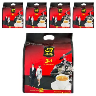 G7 三合一咖啡, 香醇濃郁, 口感濃厚, 即溶即飲, 16g, 50包, 5袋