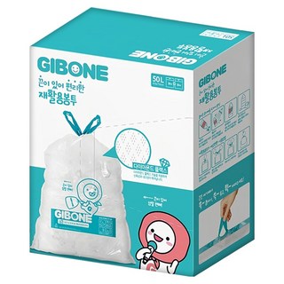GIBONE 附繩便利回收袋, 50L, 60入