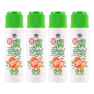 膚姿爽 植萃 爽身粉 添加植物精油 清爽舒適, 100g, 4件