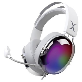 FOXXRAY 狐鐳 環繞聲道幻彩電競耳麥 FXR-HAU-38, 白色