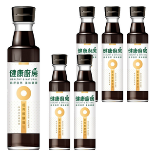 健康廚房 經典醇釀醬油 美國非基改黃豆片 古法釀造150天自然發酵, 300ml, 6瓶