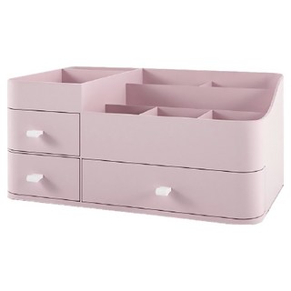 Gold Pang 簡約設計抽屜式化妝品收納盒, 粉色, 1個