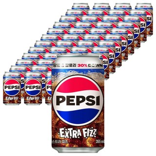 펩시 엑스트라 피즈 탄산음료, 355ml, 48개