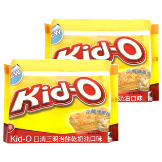 Kid-O 日清奶油三明治餅乾 經典香甜奶油口味分享包, 340g, 2袋