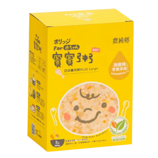 農純鄉 日日雞肉粥PLUS 6個月以上 5包, 1kg, 1盒