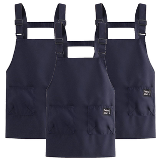 C of B 魔鬼氈雙口袋工作圍裙 海軍藍, 3個