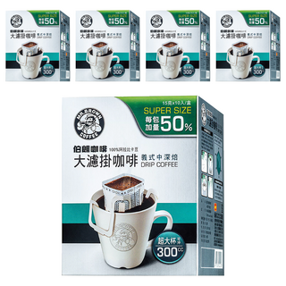 金車 MR.BROWN 伯朗咖啡 大濾掛咖啡 義式中深焙, 15g, 10包, 5盒