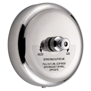 不鏽鋼可伸縮晾衣繩, 1個, 不鏽鋼 銀色