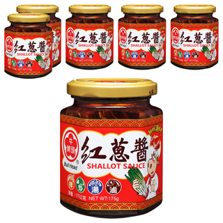 牛頭牌 紅蔥醬, 嚴選台灣在地紅蔥頭, 無豬油成分, 不添加防腐劑, 175g, 6罐