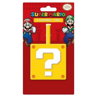 PYRAMID INTERNATIONAL SUPER MARIO超級瑪莉歐 行李吊牌, Yellow, 7 × 11.5cm