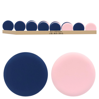 Bon Life&Health 空氣氣墊粉撲 藍色5入+淺粉色5入 體積小 貼合臉部輪廓, 藍色+淺粉色, 10個