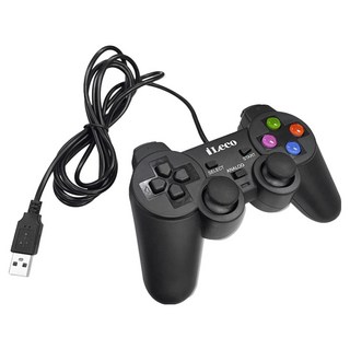 iLeco 雙震動經典遊戲手把, PC360, 支持STEAM Epic Games, 夜神模擬器, 型號: JP-3, 1個