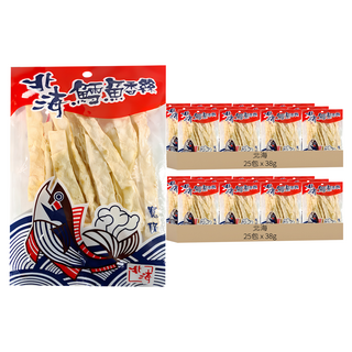 北海 鱈魚香絲 寬條, 38g, 50包