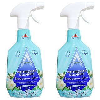 Astonish 抑菌除污浴廁清潔劑, 茉莉羅勒香, 消除皂垢、水垢、臭味, 750ml, 2瓶