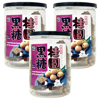 綠得製菓 桂圓黑糖塊, 300g, 3罐