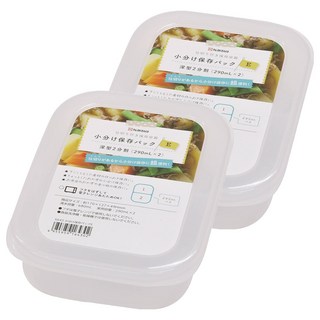 NAKAYA 二格淺款保鮮盒 E-K643 680ml, 2個, 1組