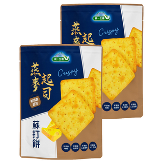 統一生機 燕麥起司蘇打餅 7入, 108g, 2袋