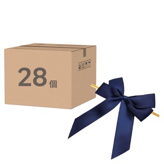 Indigo 雙層緞帶包裝束帶 28個, 墨藍色, 1套