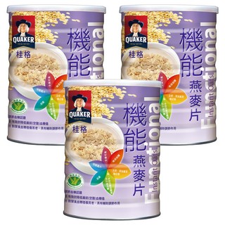 QUAKER 桂格 機能燕麥片, 3罐, 700g