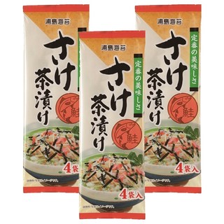 浦島海苔 經典茶泡飯 鮭魚口味 鮭魚茶泡飯 4入, 20g, 3個
