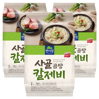 牛骨湯刀削麵疙瘩 2人份, 3包, 333g