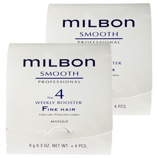 mILBOn 絲柔護髮系列 NO.4 細軟髮 4個, 2組, 36g