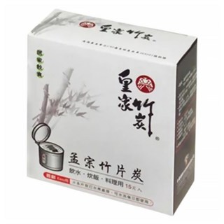 皇家竹炭 孟宗竹片炭 飲水/炊飯/料理用炭, 1盒, 黑色