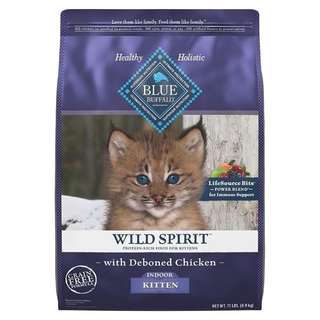 BLUE BUFFALO 藍摯 去骨無穀配方 室內幼貓, 雞肉, 11lb, 1包