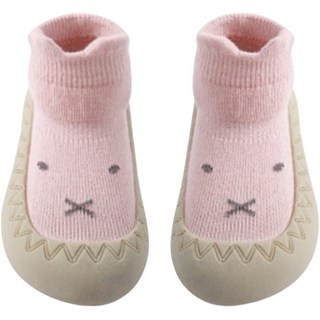 JOY MULTI 孩童兔子表情印花襪子步行鞋