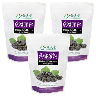 飪天堂 100% 純天然日曬桑椹果乾, 150g, 3包