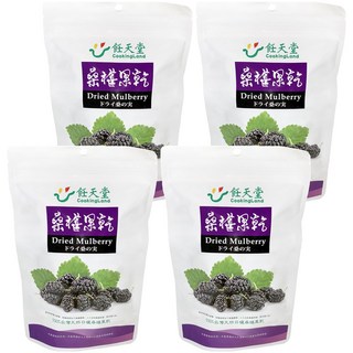 飪天堂 100% 純天然日曬桑椹果乾, 150g, 4包