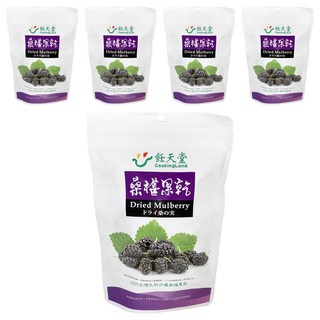飪天堂 100% 純天然日曬桑椹果乾, 150g, 5包