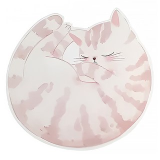 CARD LOVER 信的戀人 貓咪睡覺系列 滑鼠墊, 虎斑, 1個