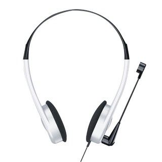 KTnet 廣鐸 HP15X頭戴式電腦耳機麥克風 65g, KTSEP321-HP15AUX, 銀色