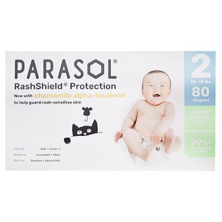 PARASOL Clear + DryTM 新科技水凝尿布 2 10~18lbs, S, 80片