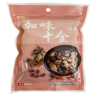 茂喜食品 加味十全(佐料包), 嚴選進口精選藥材, 無添加防腐劑及色素, 100g, 1包