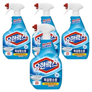 유한락스 욕실청소용 세정제, 900ml, 4개